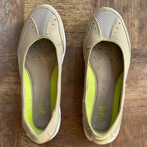 Ryka Women's Tensile Ballet Flats Lime Green Beige Sneakarina